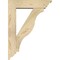 Ekena Millwork Funston Traditional Rough Sawn Bracket w/ Offset Brace, Douglas Fir, 6"W x 22"D x 30"H BKT0604X22X30FST01RDF - alternate 2